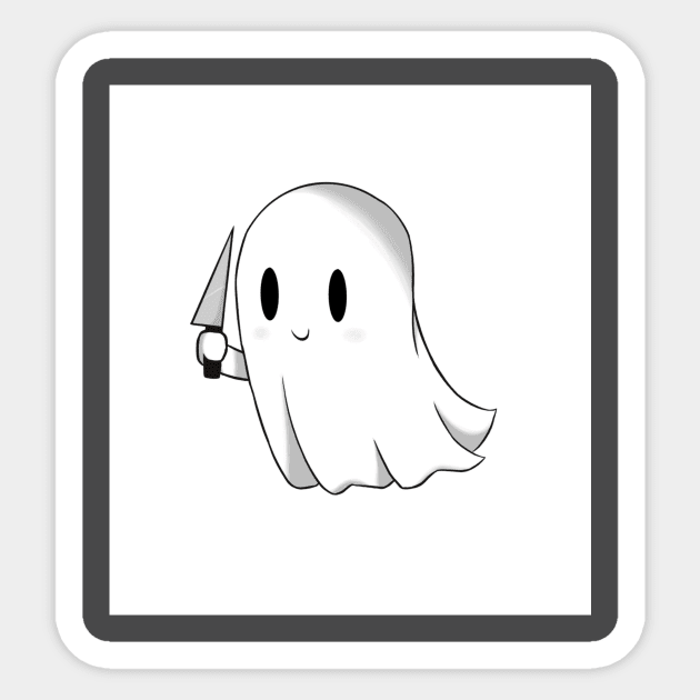 Murder Ghost Sticker by Dark Mysteries 